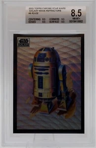2022 Topps Chrome Star Wars Galaxy R2-D2 #9 Wave Refractor 02/99 - Bild 1 von 2