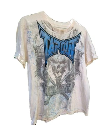 Rare Vintage M Tapout Affliction Viking Shirt Grunge Y2K Thrashed Punk Skater  - Image 1 of 4