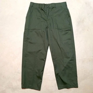 *LEER* Pantalones Pantalón Vintage OG-507 Verde Ejército Militar Fatiga - Se Ajusta a 35x26.5 - Imagen 1 de 9