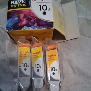 Kodak 10B Ink Cartridges Black 3 Pk Open Box - Picture 1 of 3