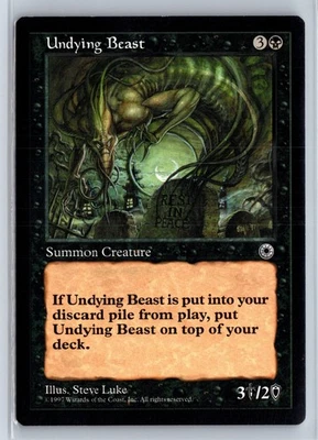 (2x) UNDYING BEAST – MTG Magic the Gathering Card – Portal – Common - Image 1 of 4