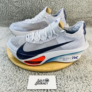 Nike Alphafly Next 3 Damen 6 Grey Ghost Navy Blue Air Zoom Mesh Cushion Comfort - Bild 1 von 12