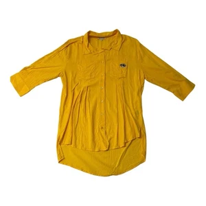 UG Apparel NCAA Missouri "Mizzou" Damen Top Gr. M gelb Button Down Tunika - Bild 1 von 15