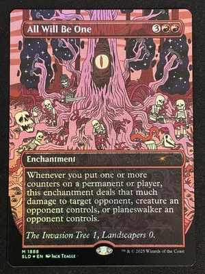 1x MTG All Will Be One (Rainbow Foil) - Secret Lair Drop Series (SLD) #1888 - Image 1 of 2
