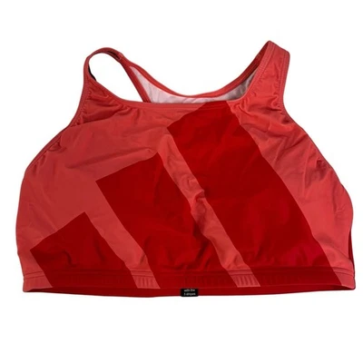 Adidas Para Mujer XL B Barras Bikini Top Gráfico Traje de Baño Natación Grande Logo Pullover Foto 1 de 4