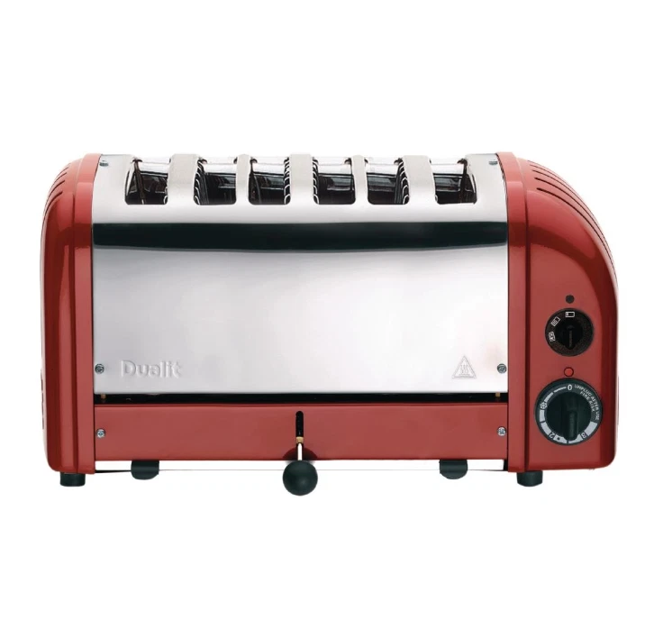 Dualit Vario 6-Slot Toaster – Modell 60154, Rot, 28 mm (extra breit), Neu - Bild 1 von 1