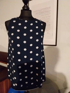 Primark 36 Top Bluse, leicht durchsichtig, Polkadots - Bild 1 von 6