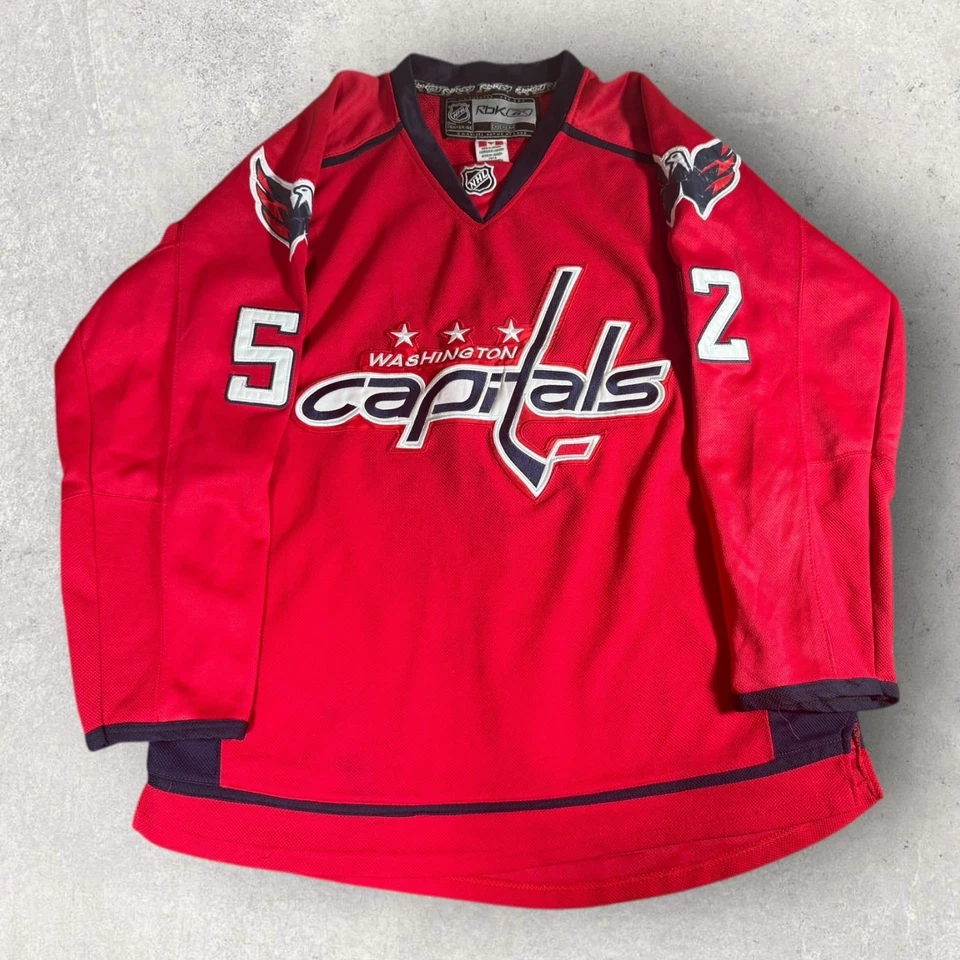 Washington Capitals Jersey Mike Green #52 Mens Sz 50 Reebok CCM Fight Strap - Image 1 of 4