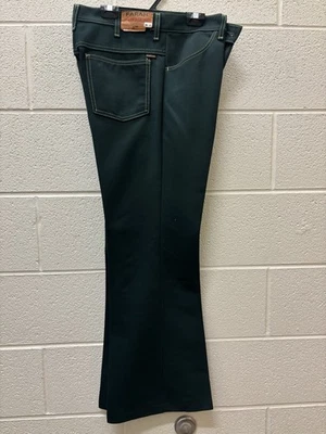 Pantalones Farah De Colección Años 70 Pierna Acampanada 33x31 Western Disco Nuevo de Lote Antiguo Poliéster Campana Bottoms Foto 1 de 4