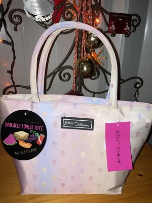 New Betsey Johnson Skull Insulated Lunch Bag - Satchel Lunch Tote NWT - Image 1 of 4