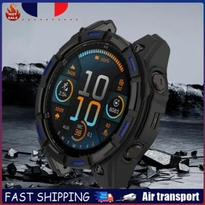 # Coque creuse en TPU pare-chocs pour Garmin Enduro 3 (noir bleu) - Photo 1/8