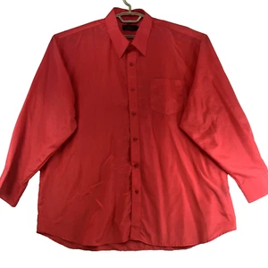 Camisa Vittorino Para Hombres XXL Roja Suave Colección Signature LS Abotonada DadCore - Imagen 1 de 8