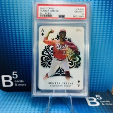 Hunter Greene All Aces Foil 2023 Topps Series 2 Card #AA-30 Reds PSA 10