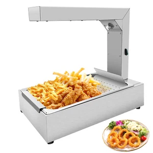 Calentador de papas fritas 1000W lámpara de calor para papas fritas crujientes en restaurantes y eventos - Imagen 1 de 7