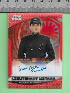 Star Wars Chrome Perspectives 2020 Autograph Card A-SA Sebastian Armesto 50/50 - Picture 1 of 2