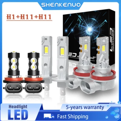 Faro antiniebla de haz alto/bajo para Ford C-Max 2013-2015 6 piezas H1+H11+H8 LED Foto 1 de 4