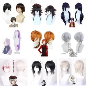 Cosplay Bungo Stray Dogs Dazai Osamu Wigs Nakahara Chuuya Hairpiece Accessories - Picture 1 of 25