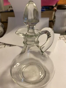 1940s Vinegar and Oil Cruet & Stopper - Picture 1 of 8
