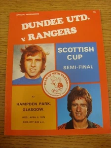 05/04/1978 Scottish Cup Semi-Final: Dundee United v Rangers [At Hampden Park] (F - Picture 1 of 1