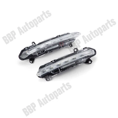 Pair DRL LED Daytime Running Fog Light Lamp Fit For Mercedes Benz S350 S550 AMG Foto 1 de 4