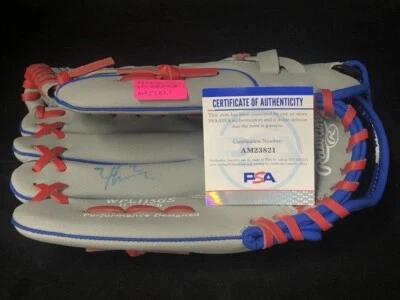 Nico Hoerner PSA DNA Signed Rawlings Baseball Glove Certified w/ COA - Image 1 of 4