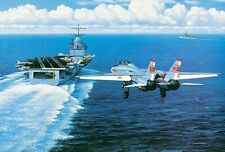 "Cats First Cruise" Navy's VF-1 Wolfpack Squadron Stan Stokes Aviation Art Print