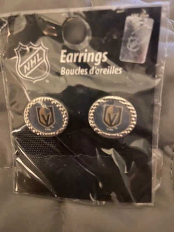 Vegas Golden Knights Stud Earrings NWT Cover