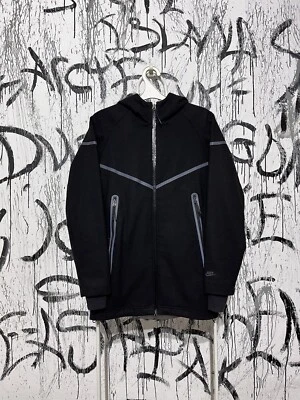 Jaqueta reflexiva Nike lã Windrunner feminina preta tamanho XS Tech lã 189 - Imagem 1 de 4