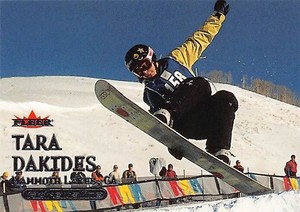 Tara Dakides Snowboarding Adrenaline 2000 Fleer Trading Card #83