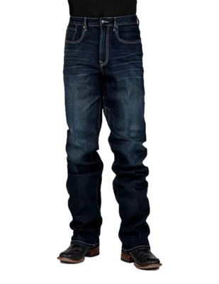 Stetson Western Denim Jeans Mens Stretch Dark Wash 11-004-1521-2000 BU - Image 1 of 3