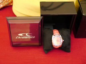 Chronotech Orologio da Donna Rosa Mai Usato Vetro Prismatico - Foto 1 di 6