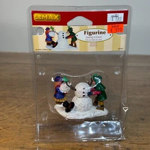 New Lemax Christmas Children Building A Snowman Holiday Village Accessory - Picture 1 of 3