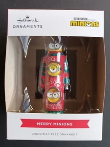 đŸ˜ƒMinions Hallmark 2022 Ugly Sweater Ornament BRAND NEW AUSTRALIA RELEASE - Picture 1 of 3