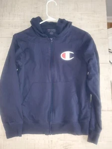 Big C Logo Hooded Zip Jacket - Kids-Teens Large - Picture 1 of 5