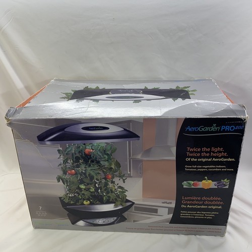 AeroGarden+Pro+200+Deluxe+Model+Indoor+Hydroponic+7+Pod+3+Bulbs+Herbs