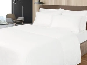 Luxury 300 thread count Cotton Sateen Fitted Sheet in 3 Colours Made in Portugal - Picture 1 of 6
