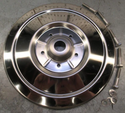 Cubierta tapacubos rueda BMW R75/5 R60/5 R50/5 ACERO INOXIDABLE + PERNOS NUEVOS Foto 1 de 4