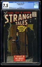 Strange Tales #57 CGC VF- 7.5 Off White to White 1st Print