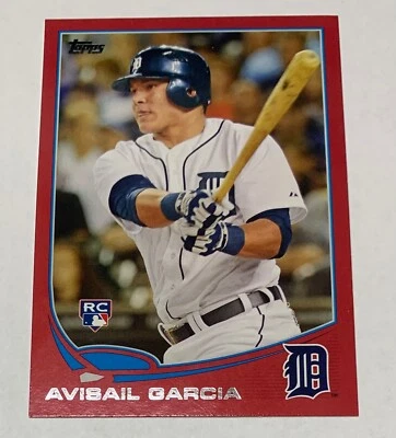 2013 Topps Target Red Avisail Garcia #199 Rookie Card RC-Tigers-Marlins-Wh Sox - Image 1 of 2