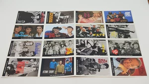 Classic TV Show Promotional Trading Cards Sheet - Star Trek Lucy MASH & More - Picture 1 of 4