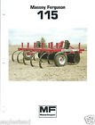 Farm Implement Brochure - Massey Ferguson - 115 - Chisel Plow - c1983 (F4483) 