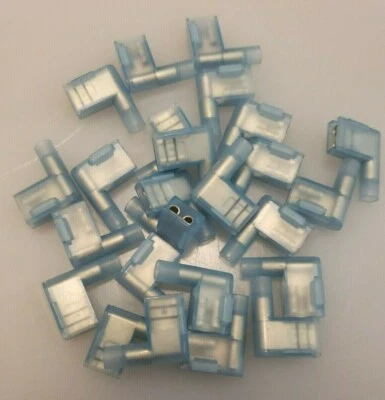 Female Flag Disconnect • Blue 16-14 AWG, POWER FIRST® 24C723 • [Pkg. 25] - Image 1 of 4