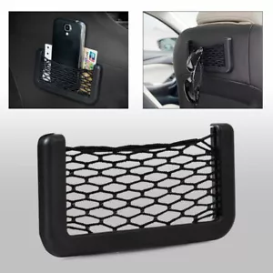 2 x Storage Pocket Organiser Net Mesh Bag Holder Phone Wallet For Car Van Truck - Picture 1 of 9