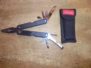 Coleman Pocket Multi Tool Black, Perfect Shape, W Case - Picture 1 of 5