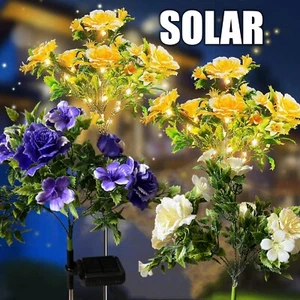 LED Solar Garden Lights Outdoor Flower Tree Light Lamp Patio Party Pathway Decor - Picture 1 of 14