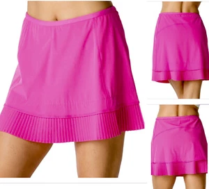 IBKUL plissettato cristallo plissettato rosa taglia L gonna preppy tennis golf PB nuovo - Foto 1 di 9