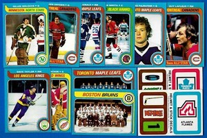 1979-80 TOPPS 79-80 NHL HOCKEY CARD 133-264 & TEAM STICKERS INSERT SEE LIST