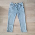 Agolde NWT Riley High Rise Straight Crop Button Fly Shiver Wash Denim Jeans 31