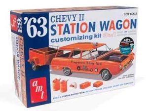 Kit Modelo Escala 1/25 '63 Chevy II Station Wagon Skill 2 AMT1201 - Imagen 1 de 5