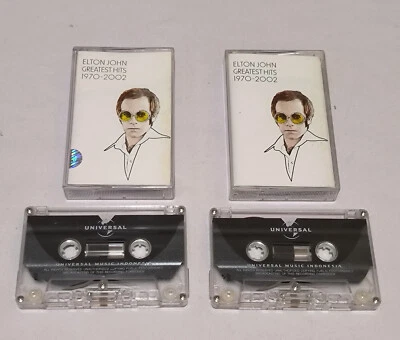 elton john - greatest hits 1970 - 2002 original indonesia double tapes rare - Image 1 of 4